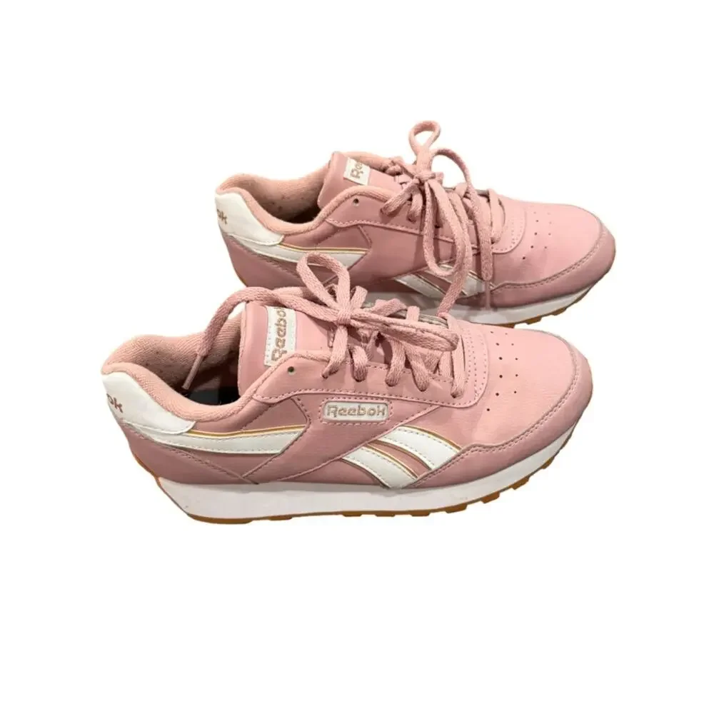 Reebok Women's Rewind Run Athletic Sneaker Smoros/White/Rosegold 6.5